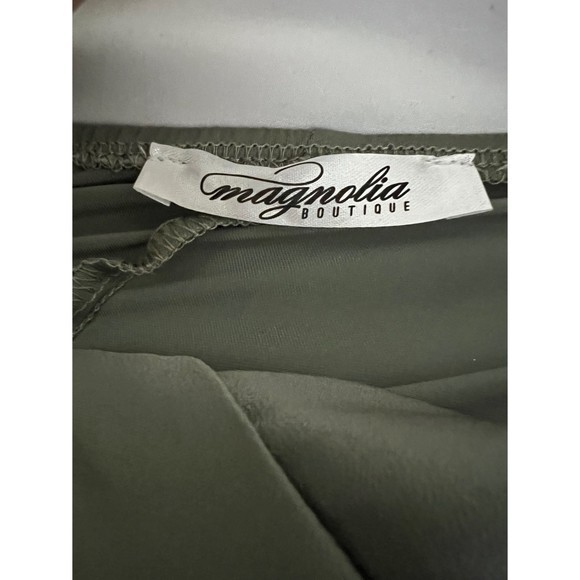 Magnolia Pants & Jumpsuits | Magnolia Boutique- Opal‎ Green Satin Open Back - Picture 7 of 8